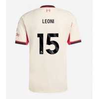 Liverpool Giovanni Leoni #15 Vonkajší futbalový dres 2025-26 Krátky Rukáv